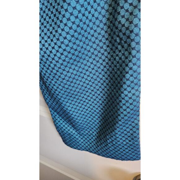 Banana Republic Hampton Fit Crop Length Size 8 Pants Teal Blue Geometric Stretch - Picture 4 of 7